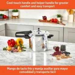 IMUSA 7qt Stovetop Natural Finish Basic Pressure Cooker - Silver: Aluminum, Locking Lid, Cool Touch Handle, Hand Wash 14 IMUSA 7qt Stovetop Natural Finish Basic Pressure Cooker - Silver: Aluminum, Locking Lid, Cool Touch Handle, Hand Wash -Target KitchenAid GUEST fdd5ae16 875c 43b7 b204 e58dc46f22e3