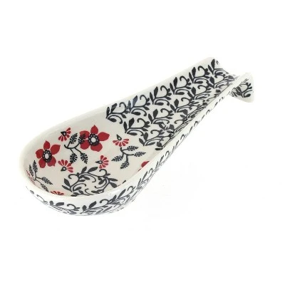 Blue Rose Polish Pottery P007 Manufaktura Large Spoon Rest 12 Blue Rose Polish Pottery P007 Manufaktura Large Spoon Rest - Image 10