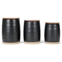 Nat & Jules Lidded Black 6 Inch Ceramic And Wood Kitchen Canisters Set Of 3 11 Nat & Jules Lidded Black 6 Inch Ceramic And Wood Kitchen Canisters Set Of 3 -Target KitchenAid GUEST fe9bce25 52c7 472c b231 bbd1492e3df0