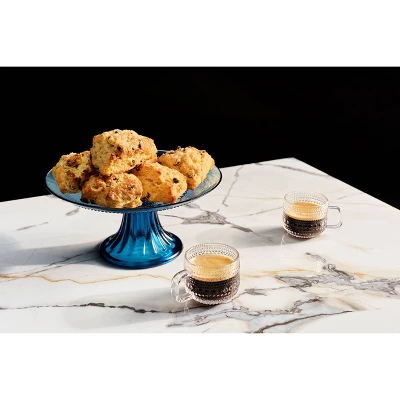 Fortessa Tableware Solutions 13" Jupiter Cornflower Cake Stand And Dome Set 6 Fortessa Tableware Solutions 13" Jupiter Cornflower Cake Stand And Dome Set - Image 4