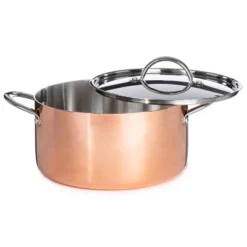 BergHOFF Copper Tri-Ply 6Pc Cookware Set, Matching Lids, Polished -Target KitchenAid GUEST ff1521ec 7a64 477a 95a7 668d4ccab1db