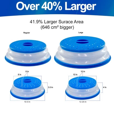 5 Star Super Deals Microwave Splatter Guard Cover - Large - Collapsible Lid For Food Protection And Easy Storage - BPA-Free, Dishwasher Safe 3 5 Star Super Deals Microwave Splatter Guard Cover - Large - Collapsible Lid For Food Protection And Easy Storage - BPA-Free, Dishwasher Safe