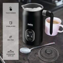 NELO Electric Milk Frother, 4 In 1 Digital, Steamer With Real-Time Temperature Control, Automatic Frother For Coffee, BPA Free Stainless Steel, Black 13 NELO Electric Milk Frother, 4 In 1 Digital, Steamer With Real-Time Temperature Control, Automatic Frother For Coffee, BPA Free Stainless Steel, Black -Target KitchenAid GUEST ff21f49e 8e78 4ee5 b5cc 3b773a022421