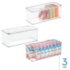 IDesign Stackable Hinged-Lid Storage Box - Clear