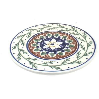 Blue Rose Polish Pottery 1012 Zaklady Trivet 7 Blue Rose Polish Pottery 1012 Zaklady Trivet - Image 5