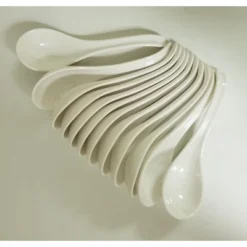 Jiallo Melamine Japanese Soup Spoon Set Of 12 White Serving Spoons For Ramen Pho Wonton Noodle Dumpling -Target KitchenAid GUEST ff80361d c2e7 405b 8def 7fcd823a5a28